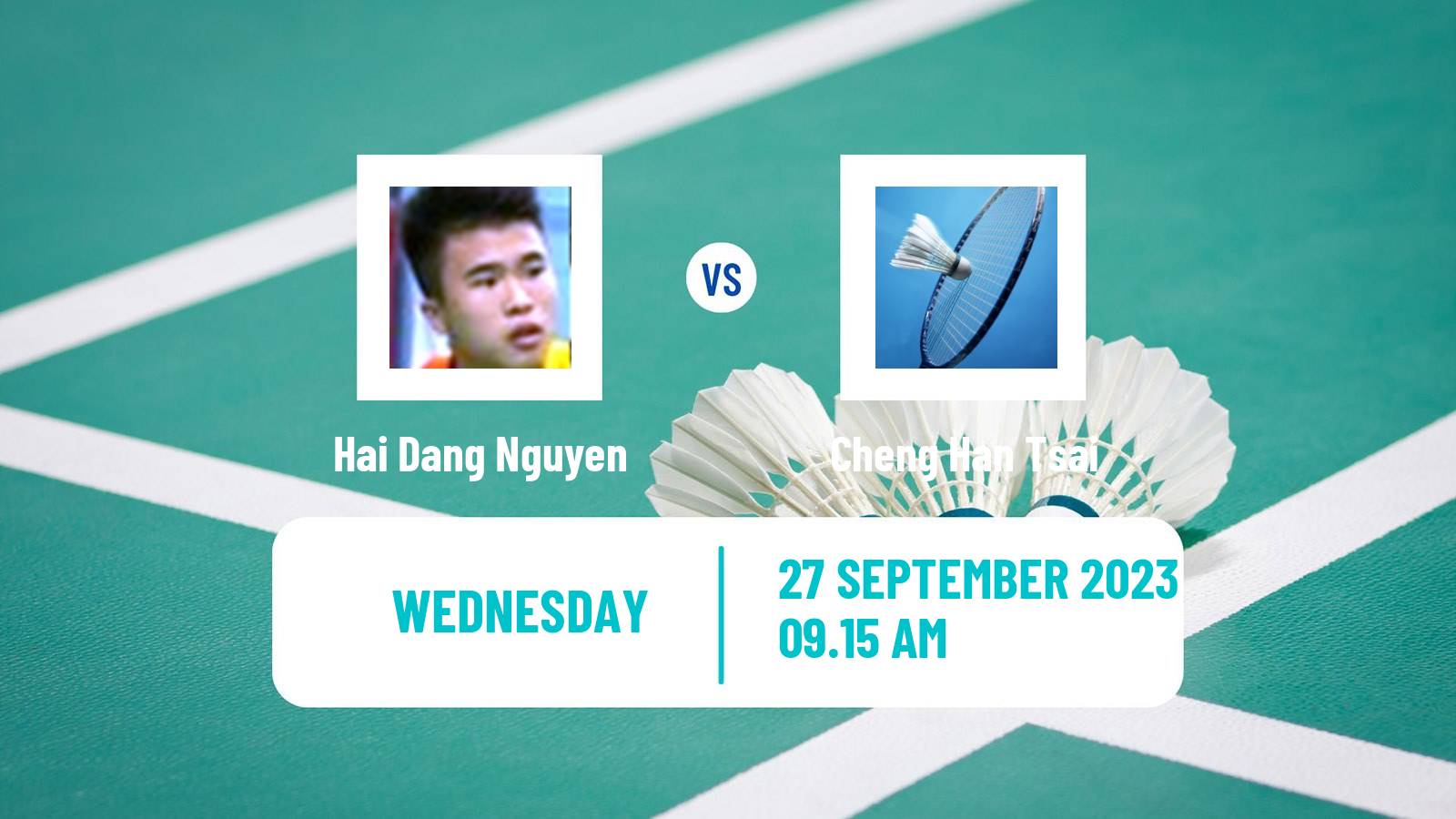 Badminton BWF World Tour Kaohsiung Masters Men Hai Dang Nguyen - Cheng Han Tsai