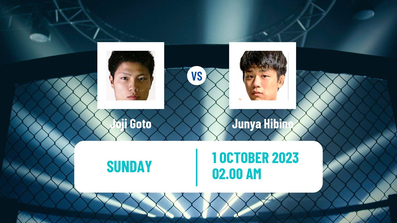 MMA Bantamweight Rizin Men Joji Goto - Junya Hibino