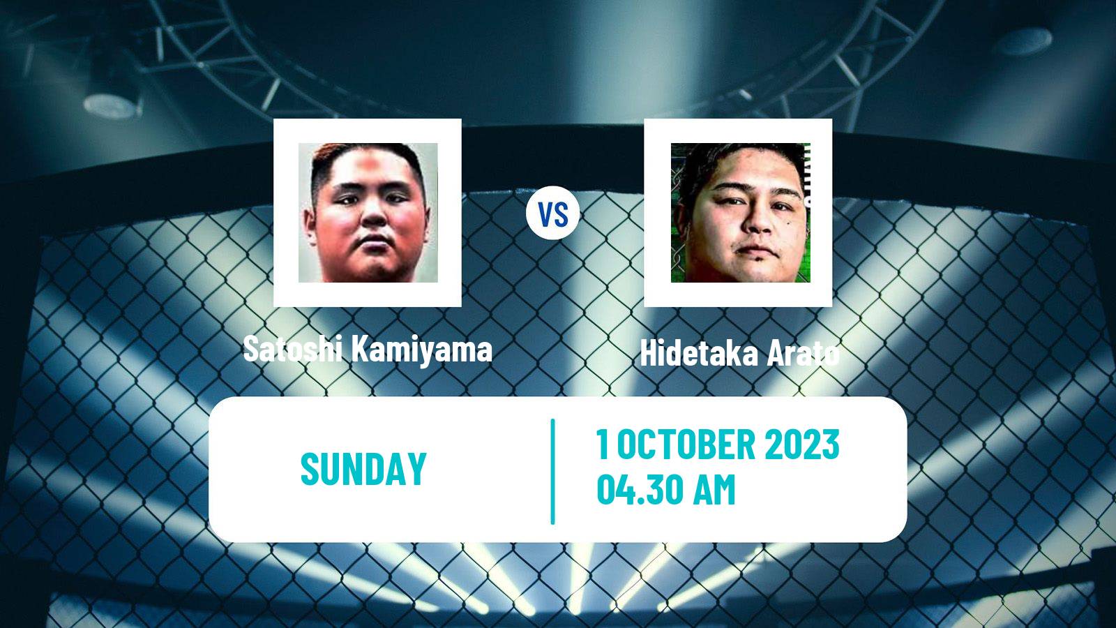 MMA Heavyweight Rizin Men Satoshi Kamiyama - Hidetaka Arato