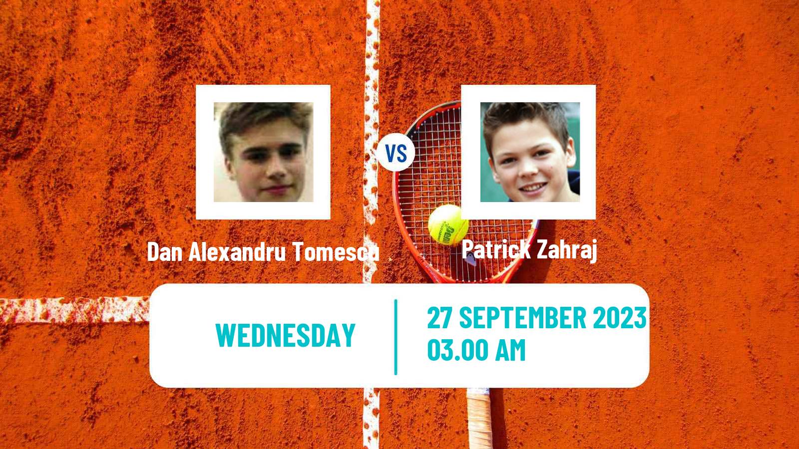 Tennis ITF M15 Arad Men Dan Alexandru Tomescu - Patrick Zahraj