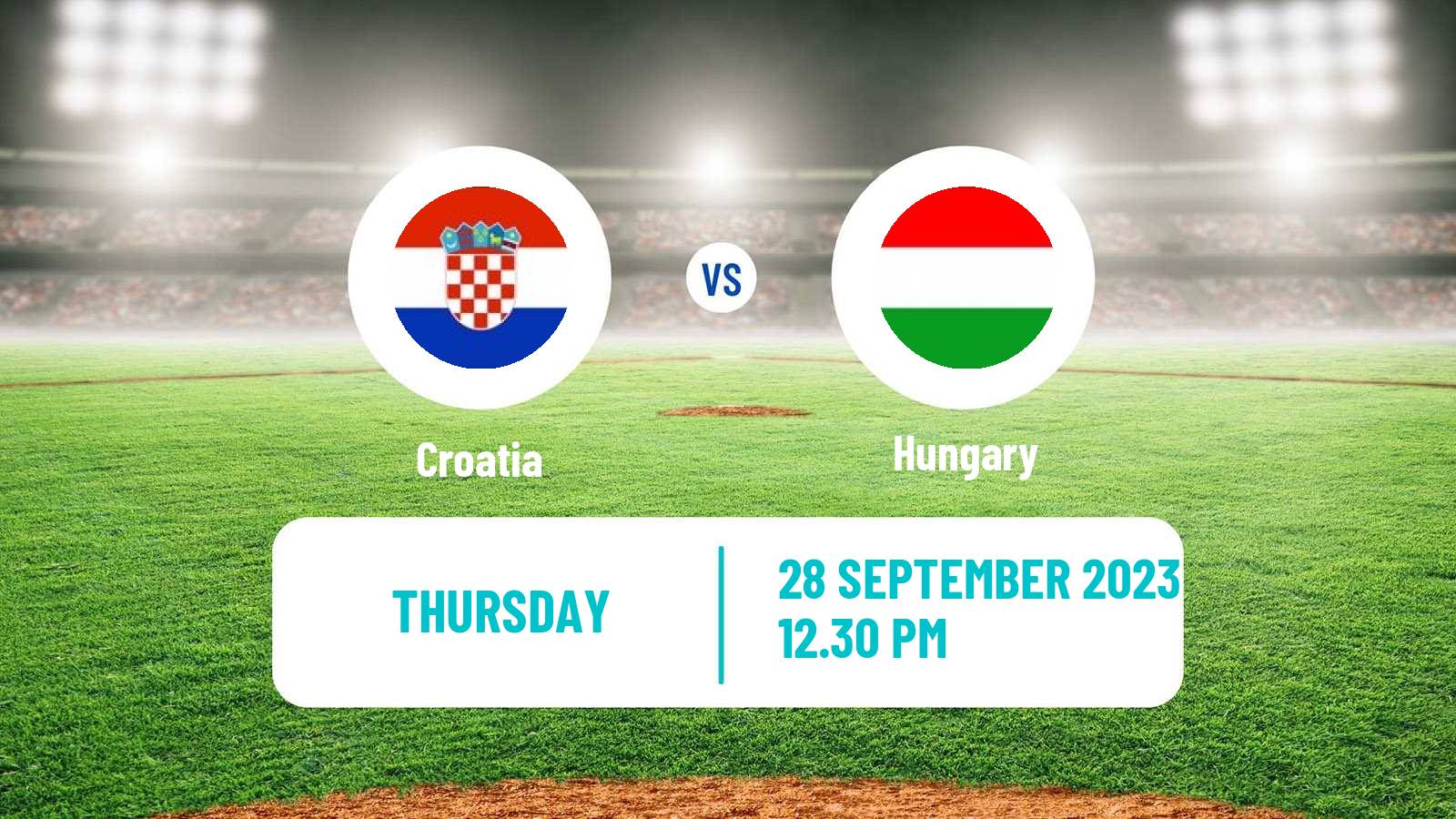 Baseball European Championship Baseball Croatia - Hungary