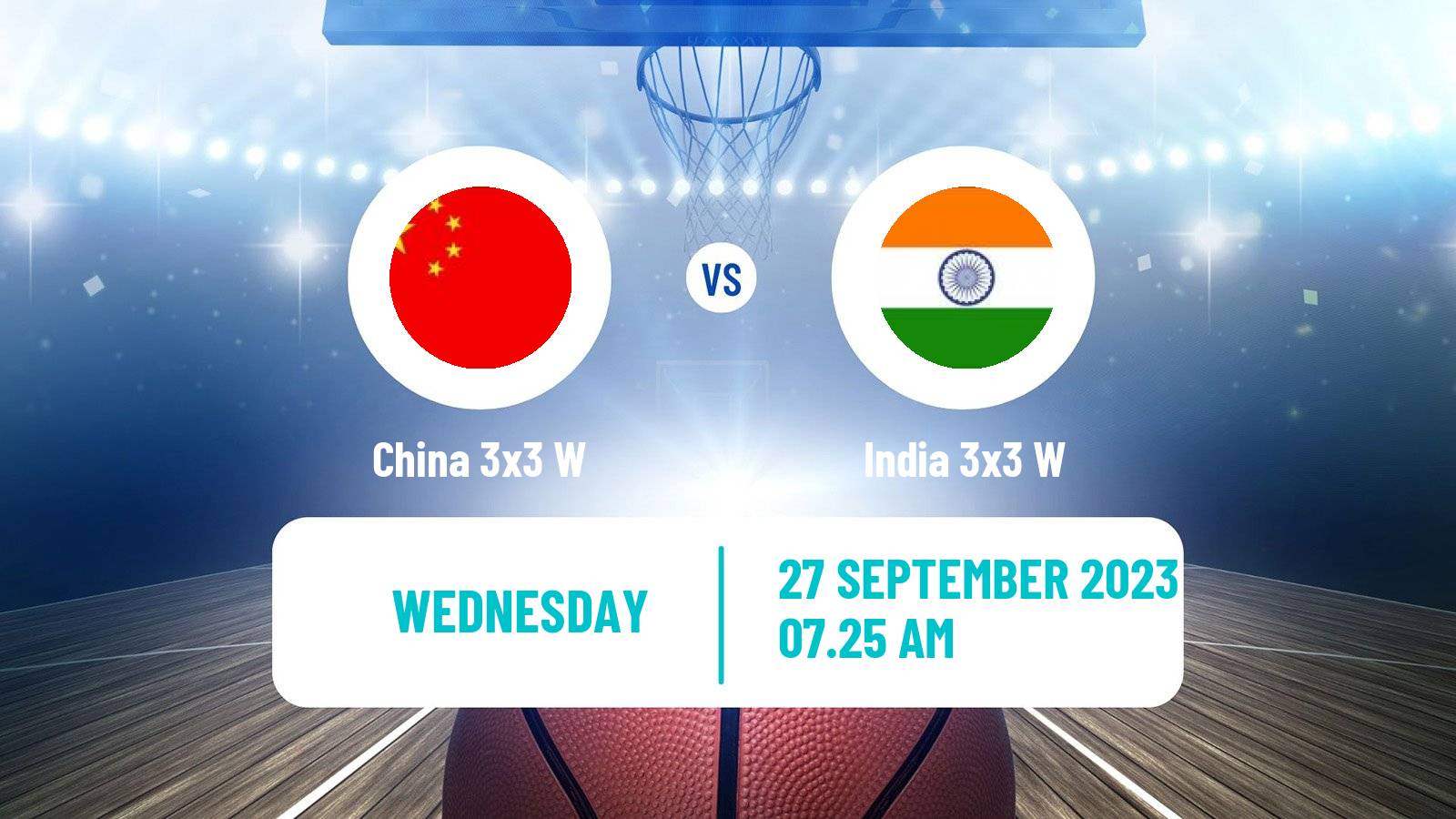 Basketball Asian Games Basketball 3x3 Women China 3x3 W - India 3x3 W