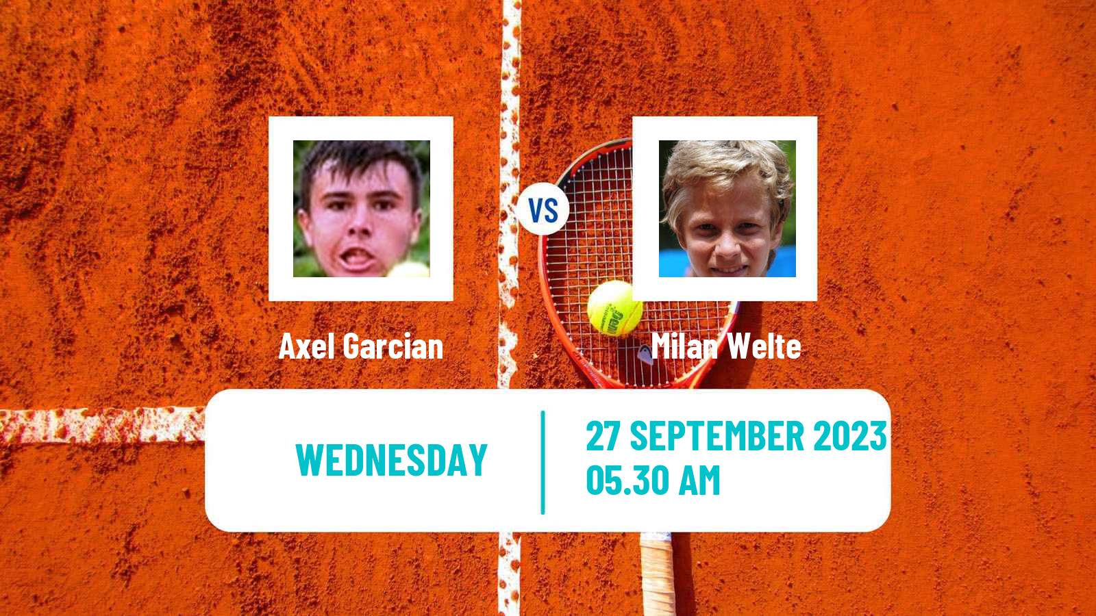 Tennis ITF M15 Forbach Men Axel Garcian - Milan Welte