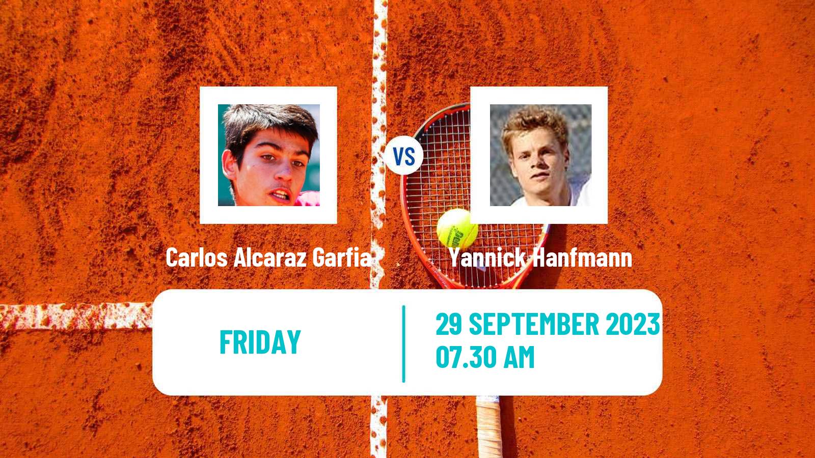 Tennis ATP Beijing Carlos Alcaraz Garfia - Yannick Hanfmann