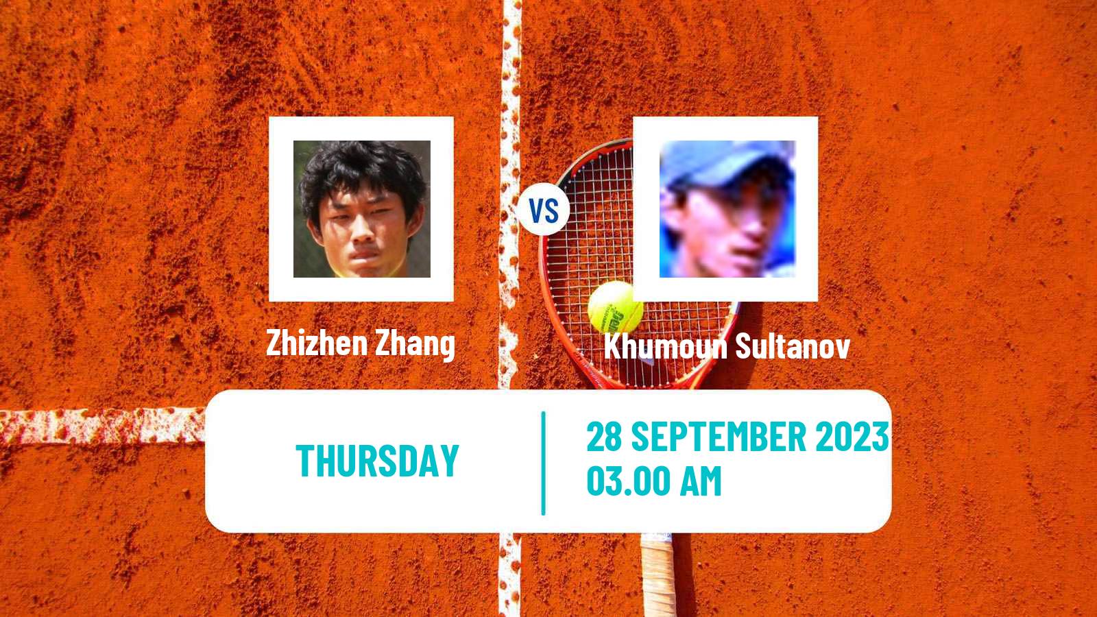 Tennis ATP Asian Games Zhizhen Zhang - Khumoun Sultanov
