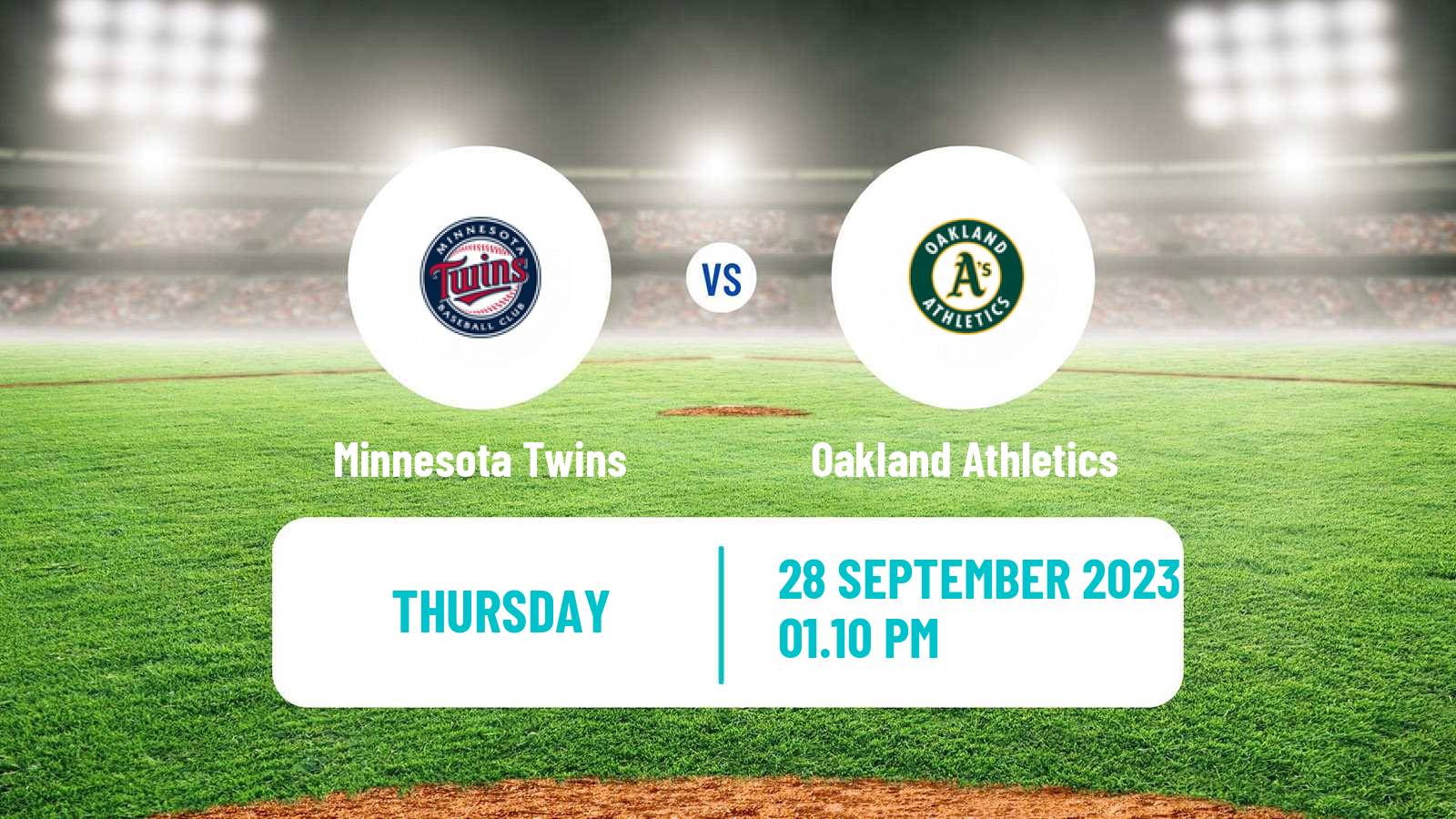 Baseball MLB Minnesota Twins - Oakland Athletics