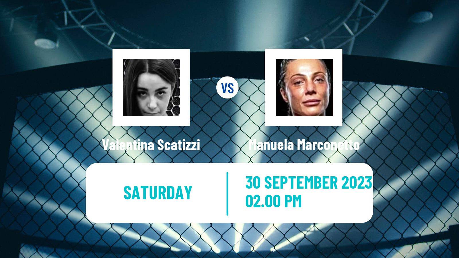 MMA Flyweight Women Pfl Valentina Scatizzi - Manuela Marconetto