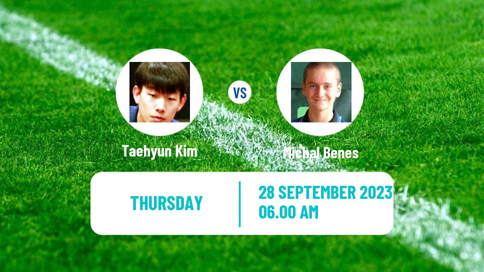 Table tennis Tt Star Series Men Taehyun Kim - Michal Benes