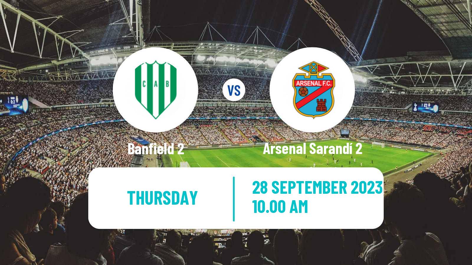 Soccer Argentinian Reserve League Banfield 2 - Arsenal Sarandí 2