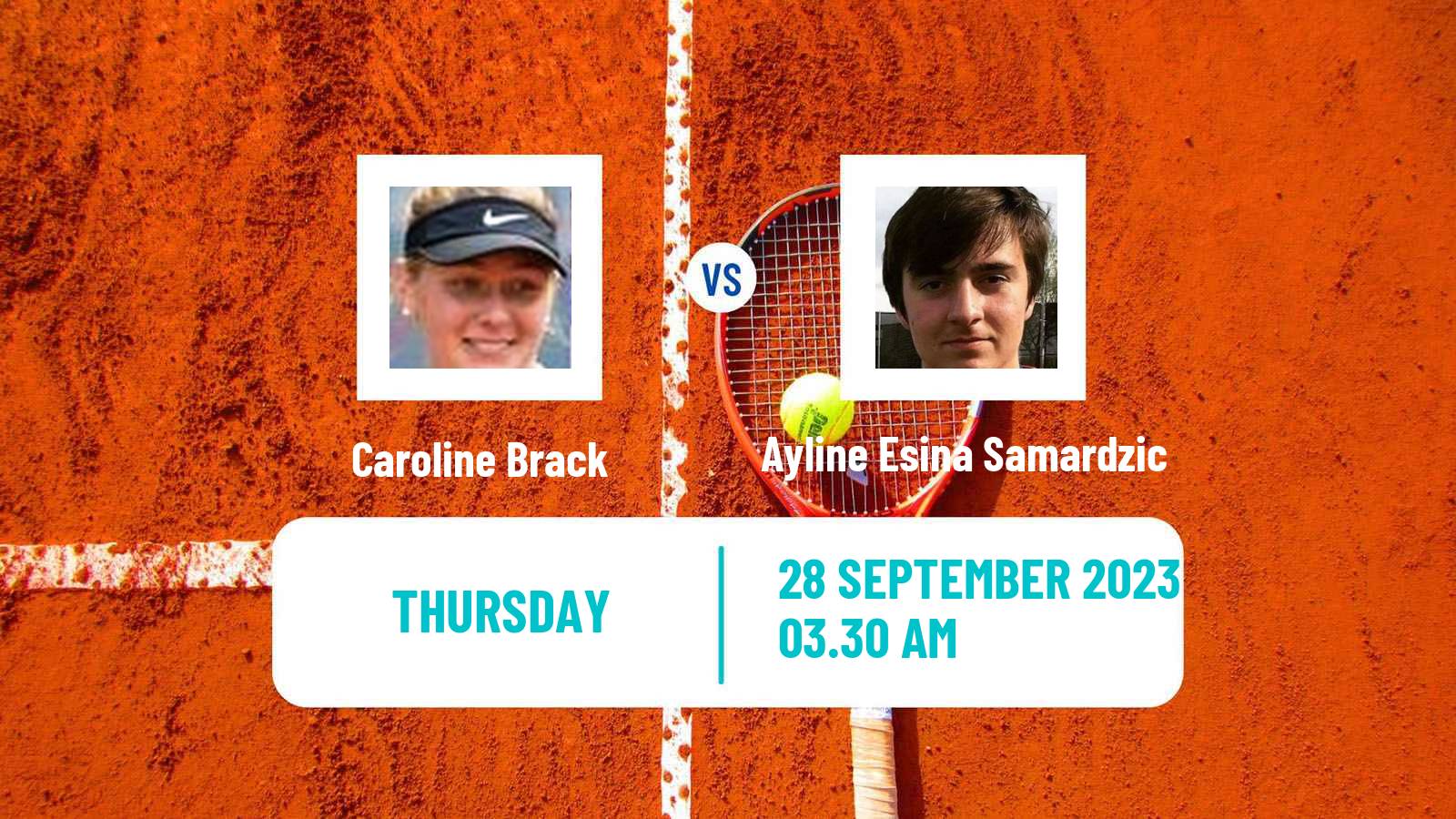 Tennis ITF W15 Sharm Elsheikh 12 Women Caroline Brack - Ayline Esina Samardzic