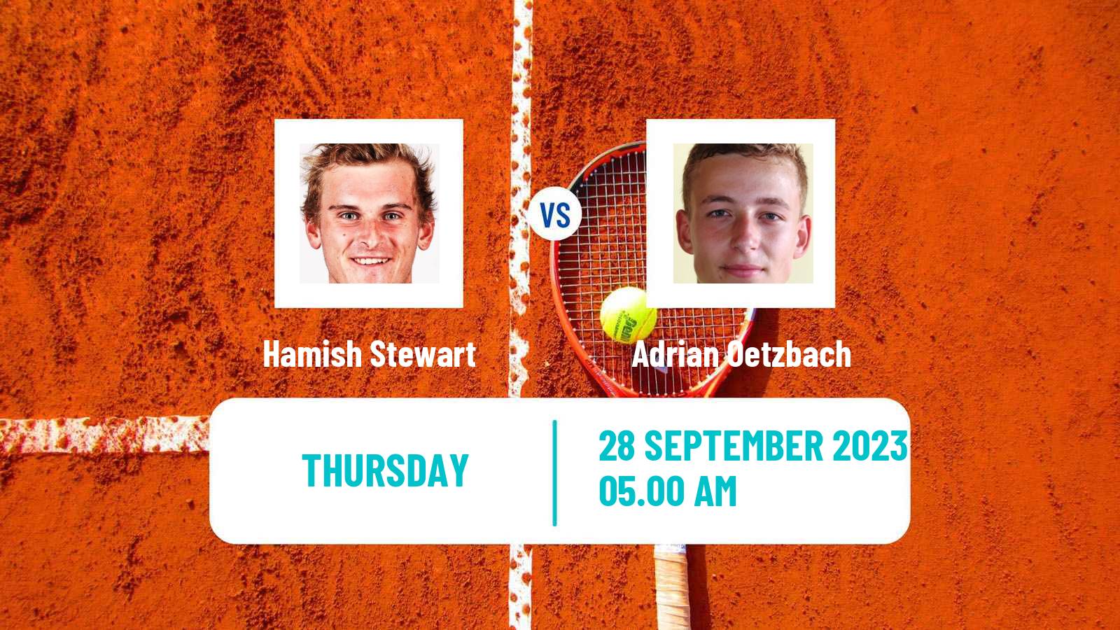 Tennis ITF M15 Forbach Men Hamish Stewart - Adrian Oetzbach