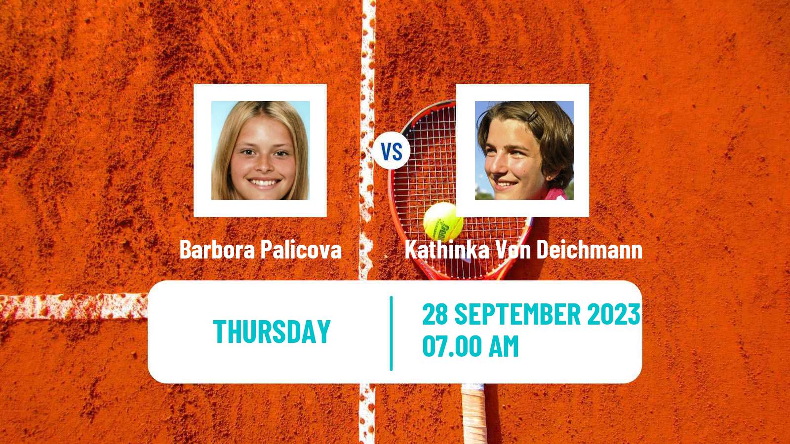 Tennis ITF W25 Santarem Women Barbora Palicova - Kathinka Von Deichmann