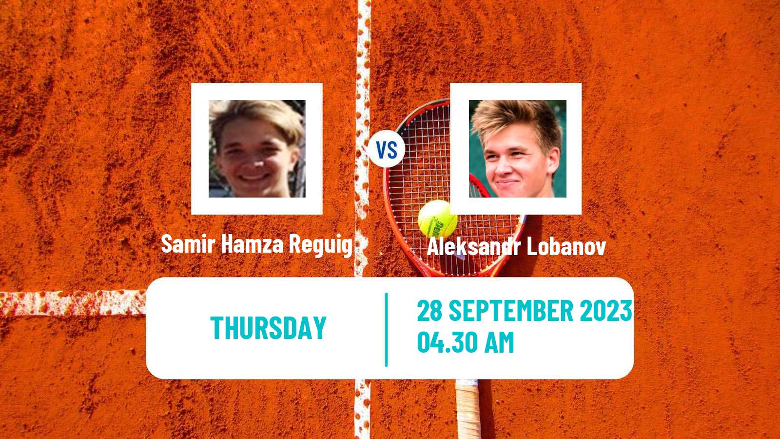 Tennis ITF M15 Monastir 39 Men Samir Hamza Reguig - Aleksandr Lobanov