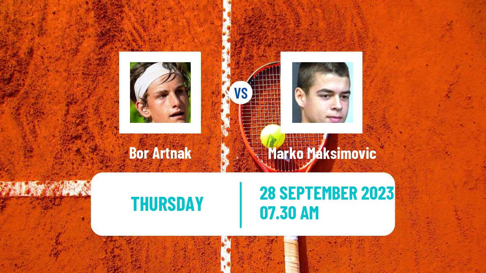 Tennis ITF M25 ZlatIBOr Men 2023 Bor Artnak - Marko Maksimovic