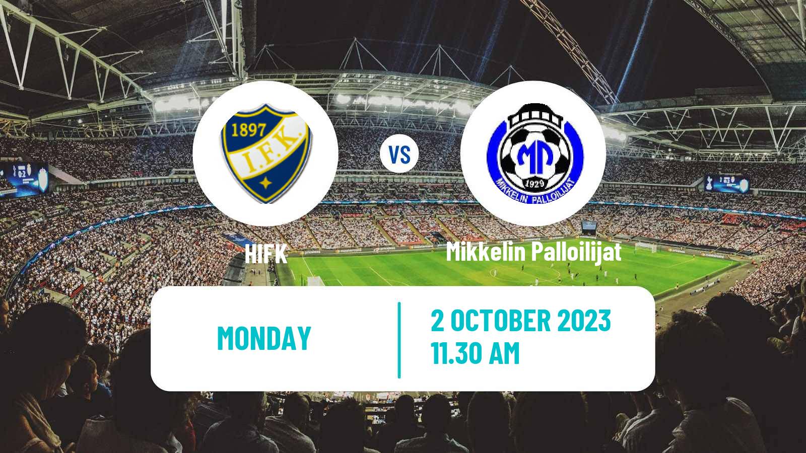 Soccer Finnish Ykkonen HIFK - Mikkelin Palloilijat