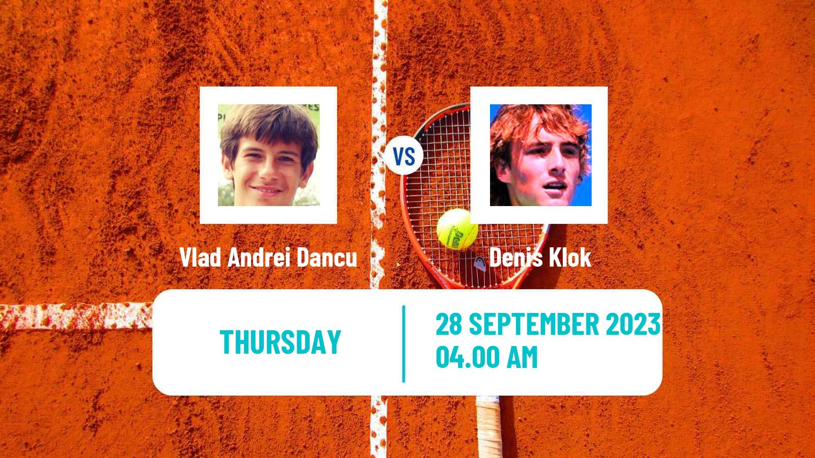 Tennis ITF M15 Arad Men Vlad Andrei Dancu - Denis Klok