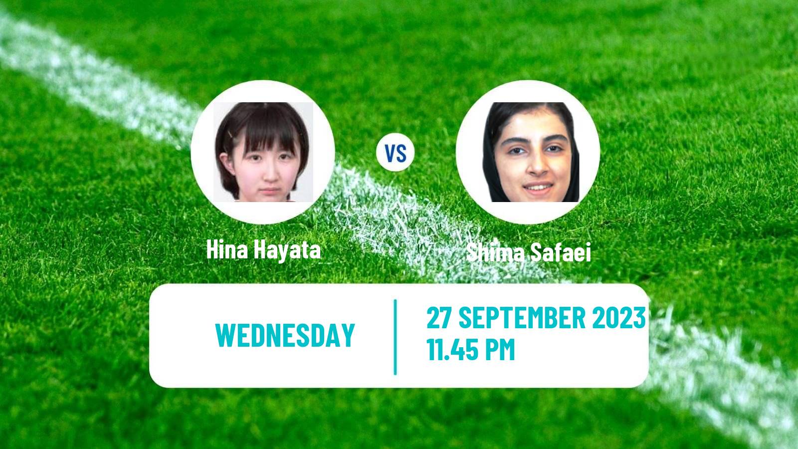 Table tennis Asian Games Women Hina Hayata - Shima Safaei