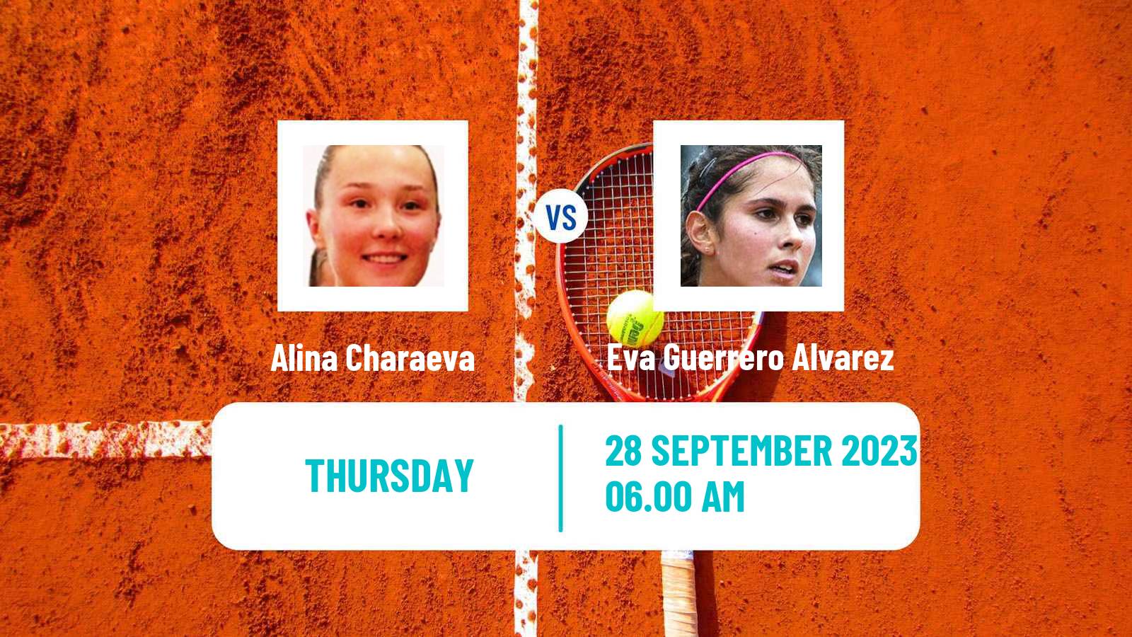 Tennis ITF W25 Santarem Women Alina Charaeva - Eva Guerrero Alvarez