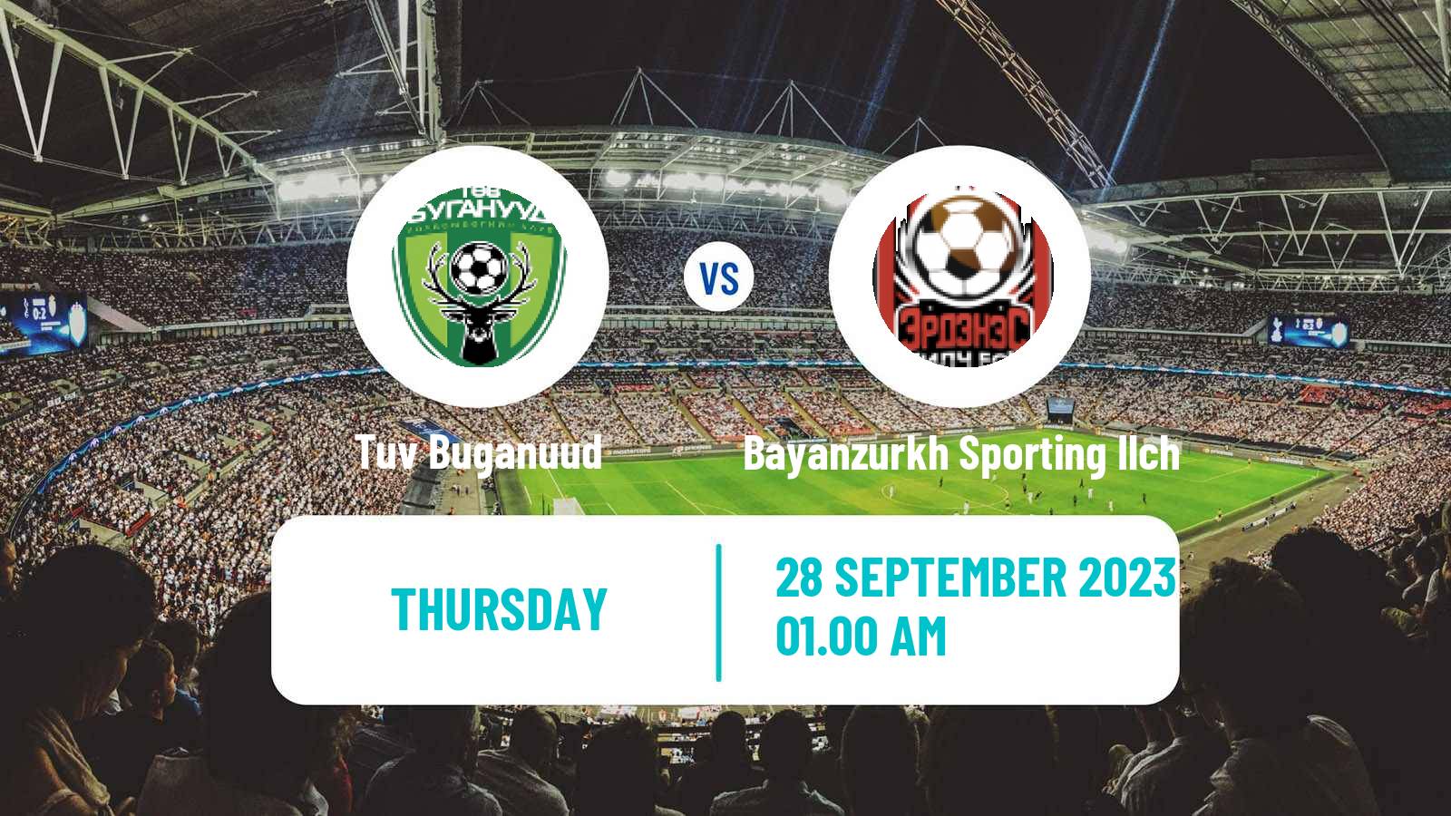 Soccer Mongolian Premier League Tuv Buganuud - Bayanzurkh Sporting Ilch