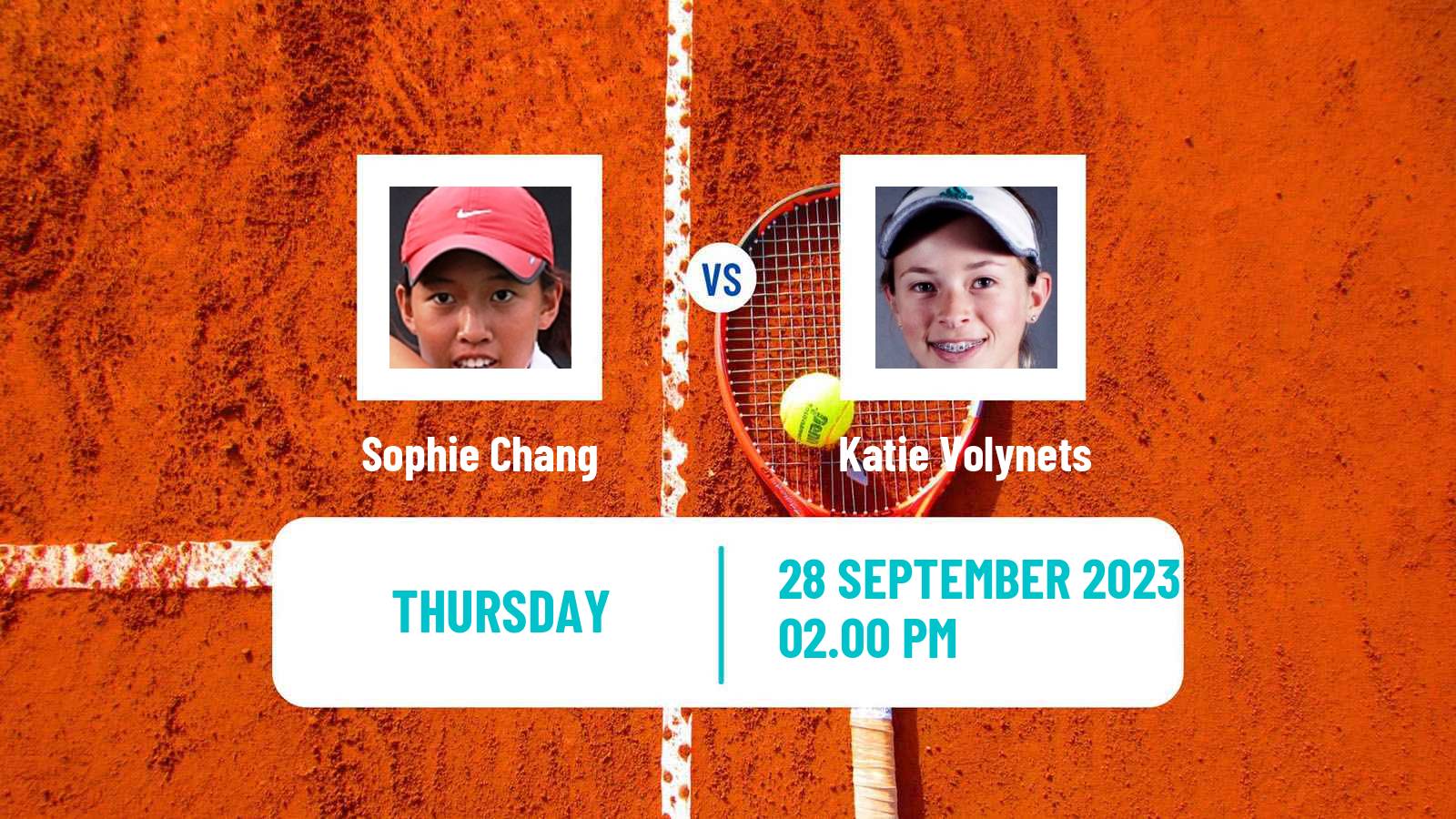 Tennis ITF W60 Templeton Ca Women Sophie Chang - Katie Volynets