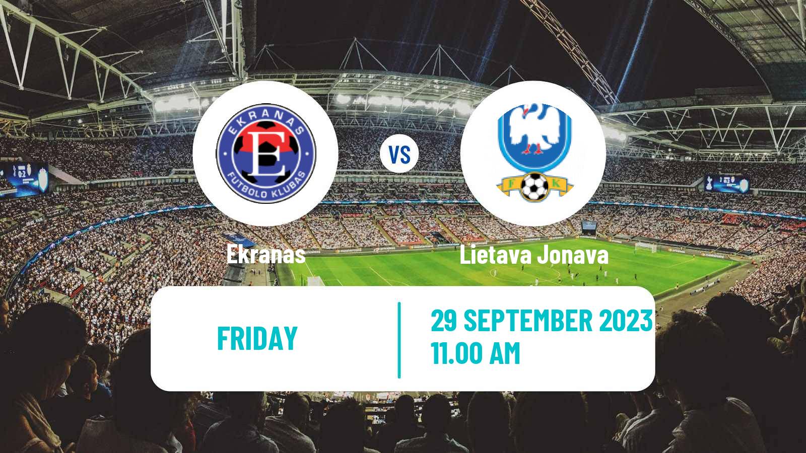 Soccer Lithuanian Division 2 Ekranas - Lietava Jonava