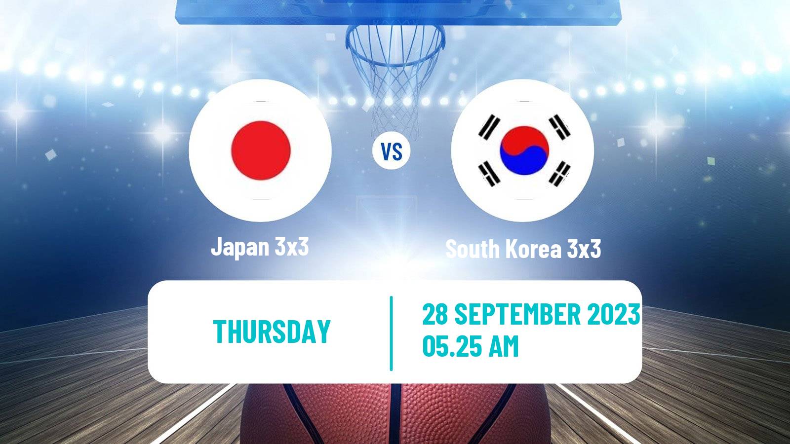 Basketball Asian Games Basketball 3x3 Japan 3x3 - South Korea 3x3