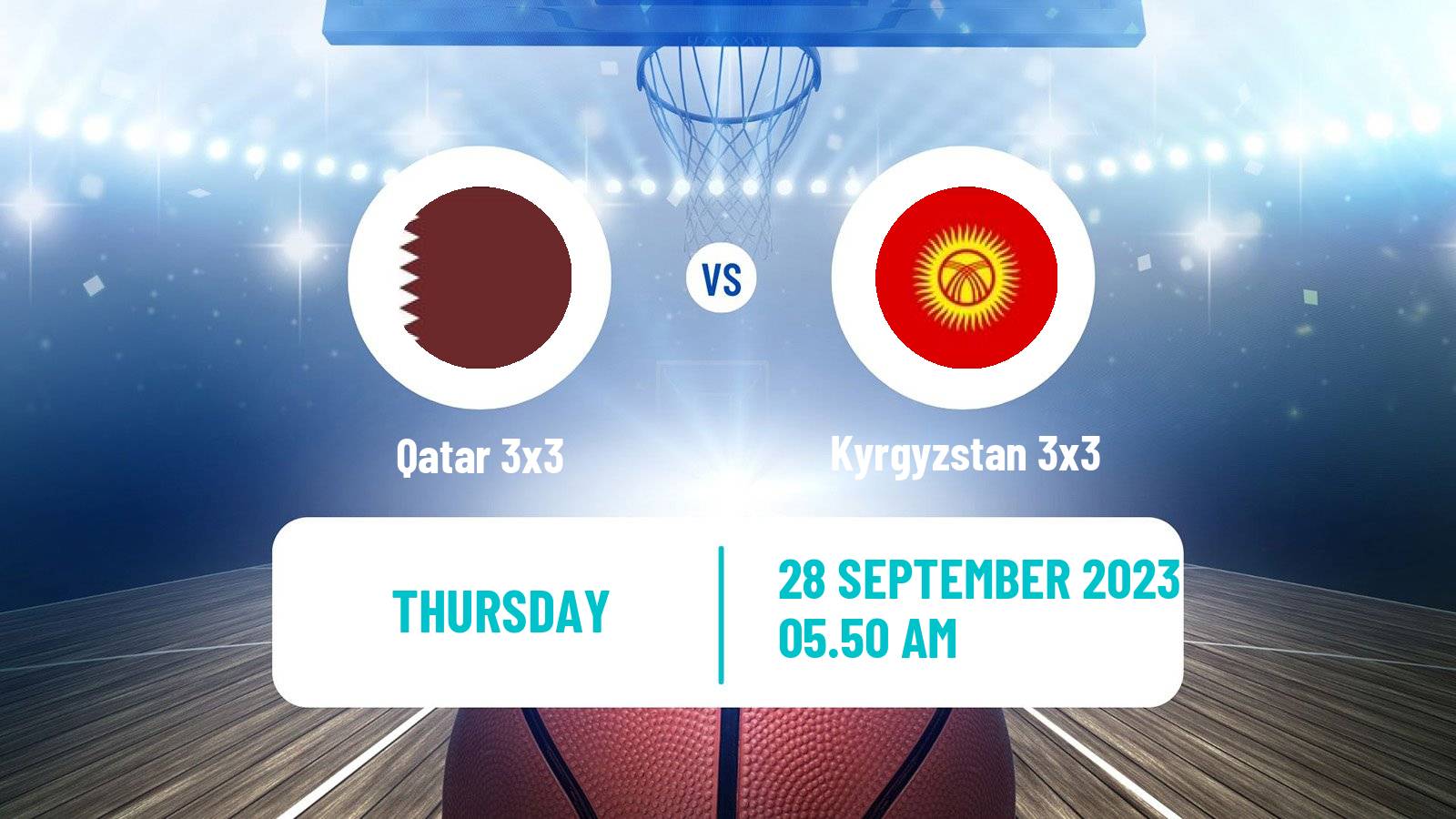 Basketball Asian Games Basketball 3x3 Qatar 3x3 - Kyrgyzstan 3x3