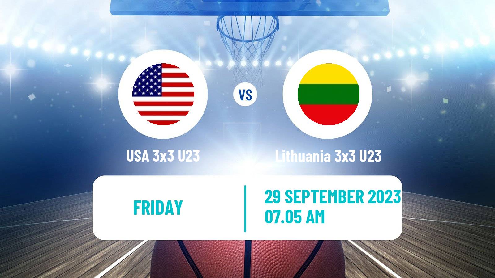 Basketball World Cup Basketball 3x3 U23 USA 3x3 U23 - Lithuania 3x3 U23