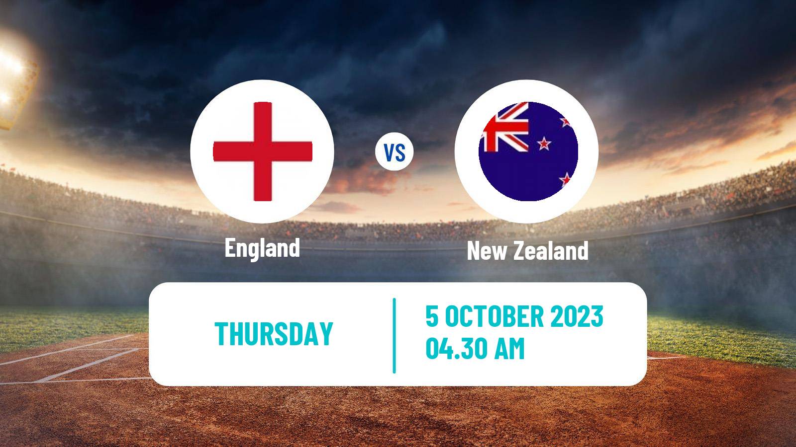 Cricket ICC World Cup England - New Zealand