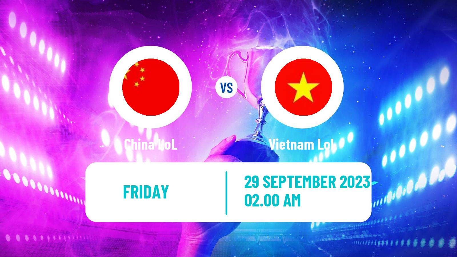 Esports League Of Legends Asian Games China - Vietnam