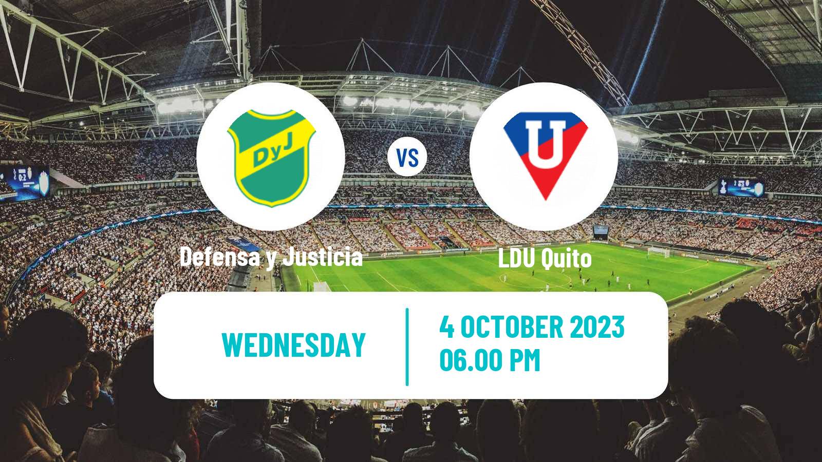 Soccer Copa Sudamericana Defensa y Justicia - LDU Quito