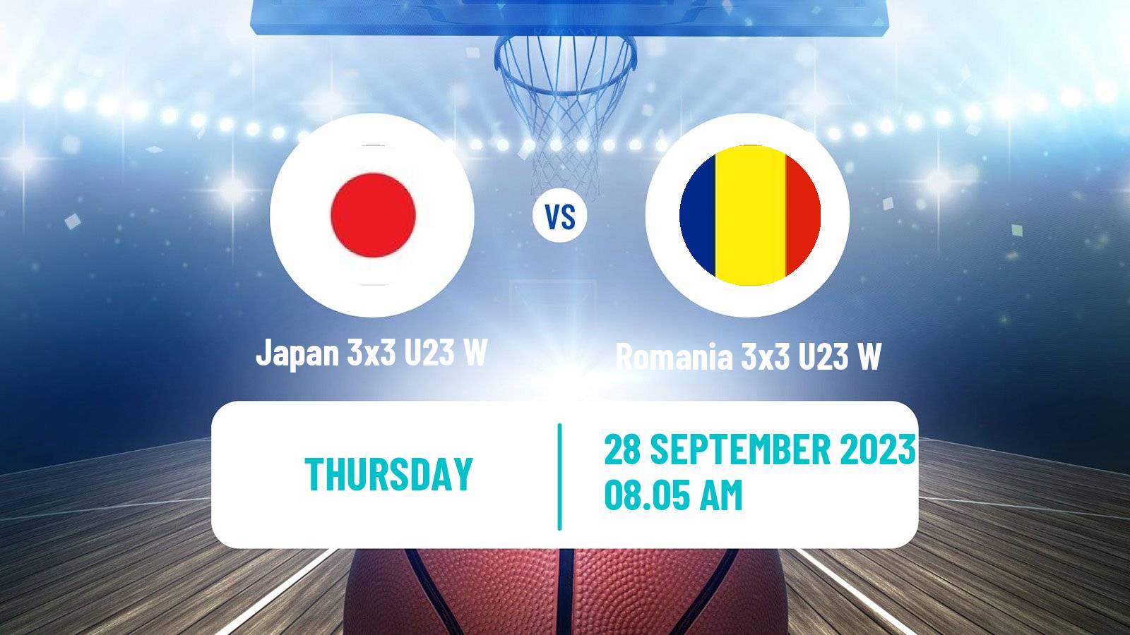 Basketball World Cup Basketball 3x3 U23 Women Japan 3x3 U23 W - Romania 3x3 U23 W