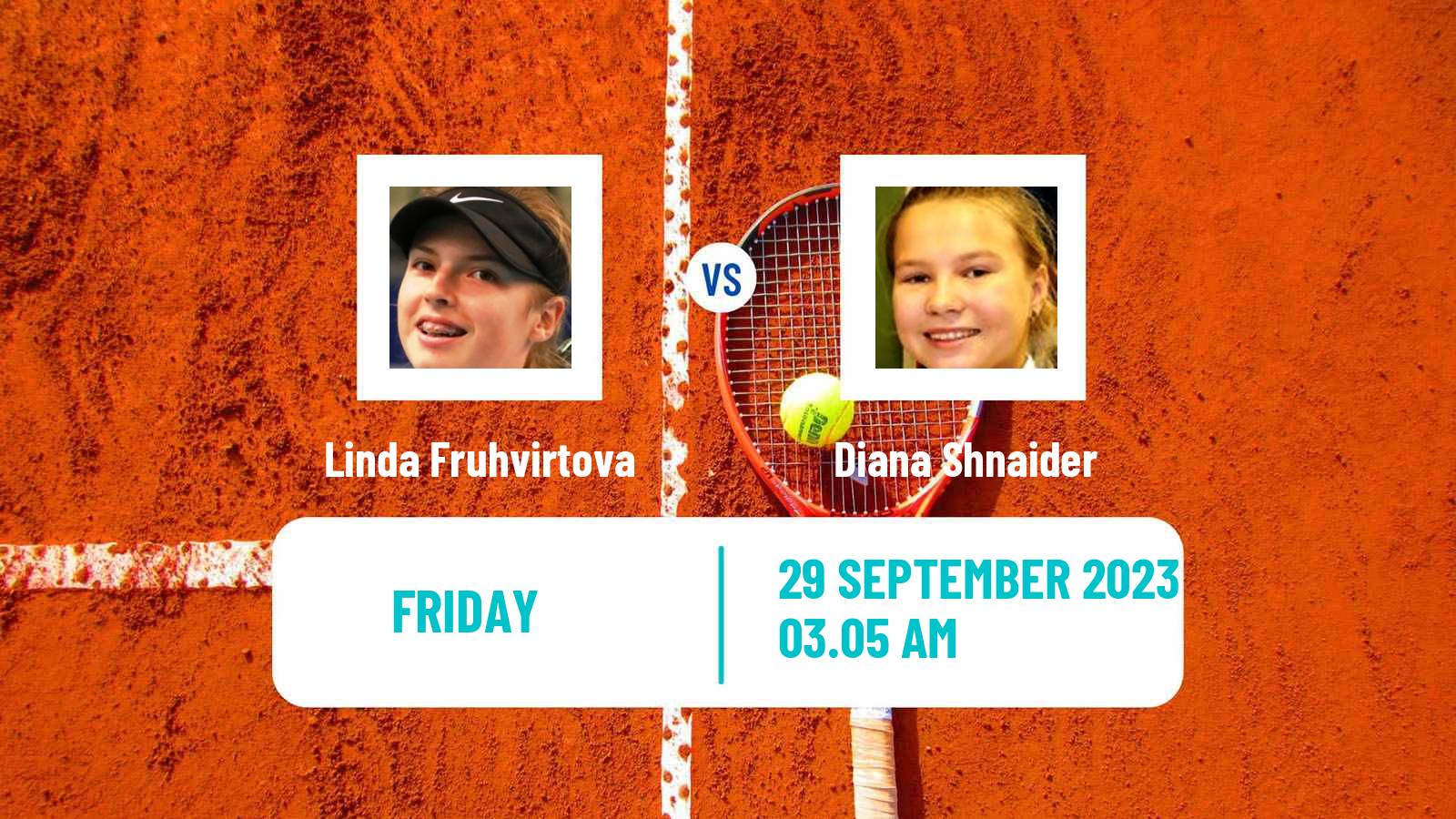 Tennis WTA Ningbo Linda Fruhvirtova - Diana Shnaider