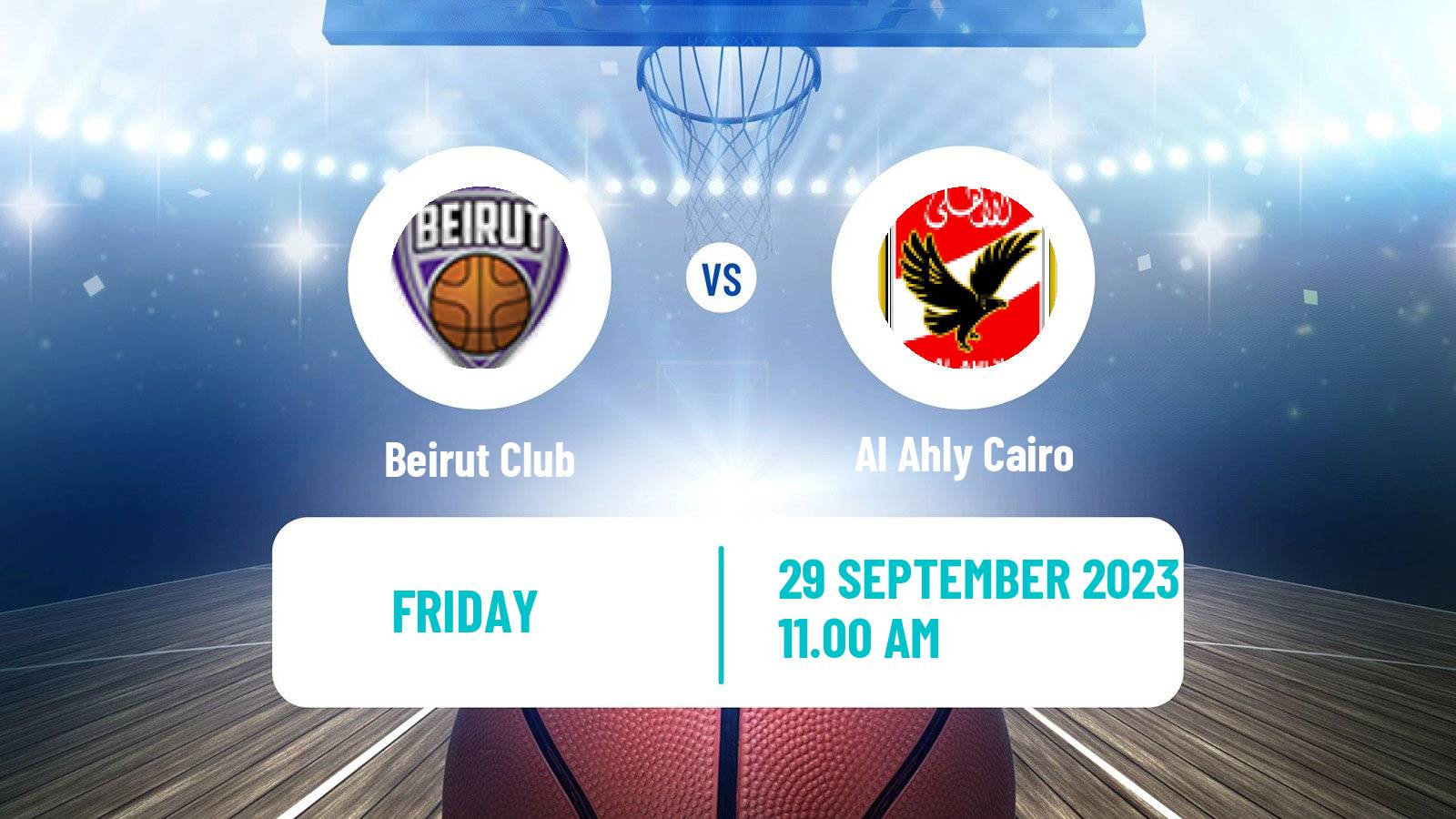 Basketball Club Friendly Basketball Beirut Club - Al Ahly Cairo