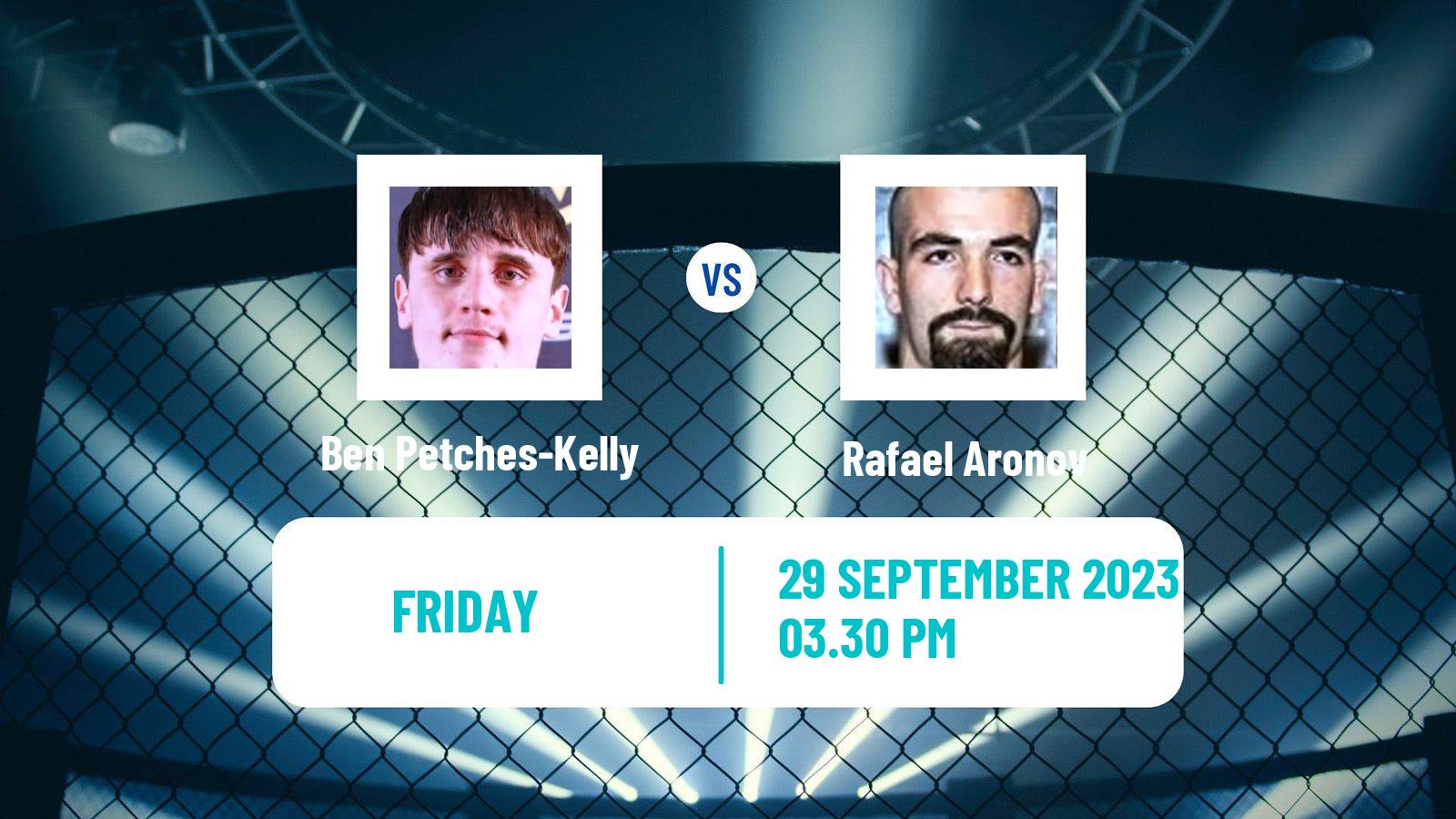 MMA Welterweight Cage Warriors Men Ben Petches-Kelly - Rafael Aronov