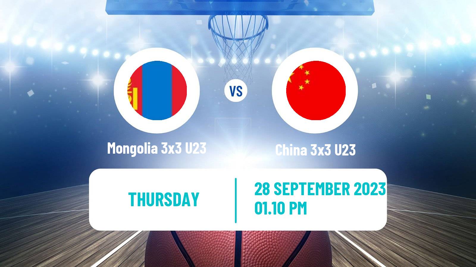 Basketball World Cup Basketball 3x3 U23 Mongolia 3x3 U23 - China 3x3 U23