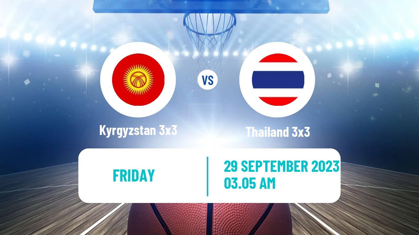 Basketball Asian Games Basketball 3x3 Kyrgyzstan 3x3 - Thailand 3x3