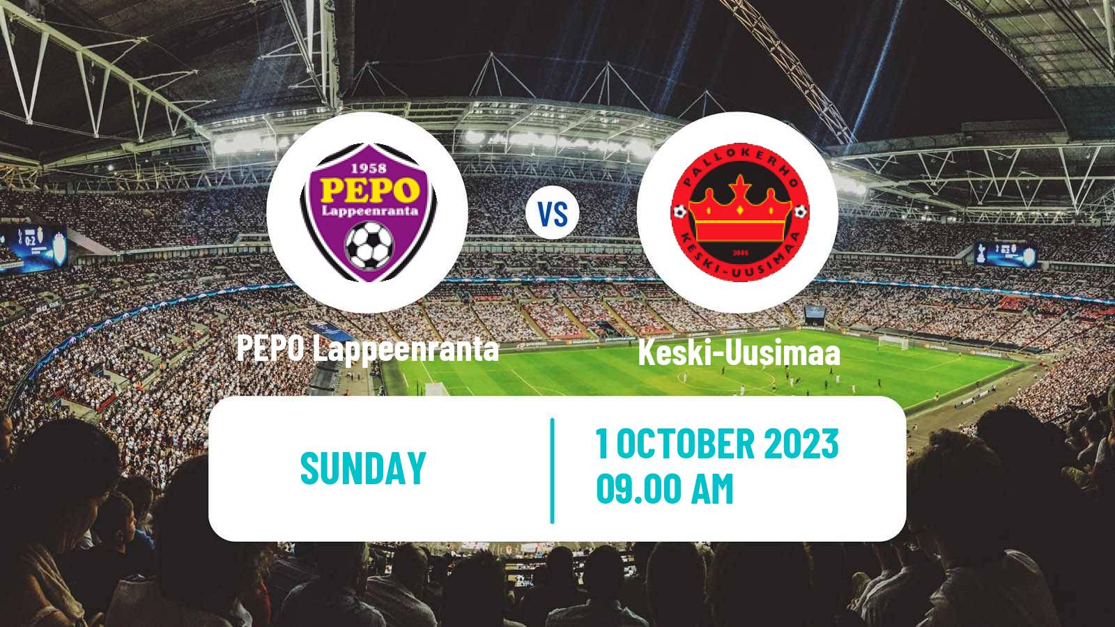 Soccer Finnish Kakkonen Group A PEPO Lappeenranta - Keski-Uusimaa