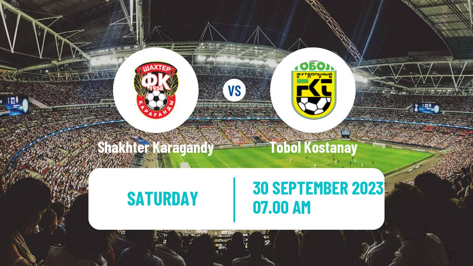 Soccer Kazakh Premier League Shakhter Karagandy - Tobol Kostanay