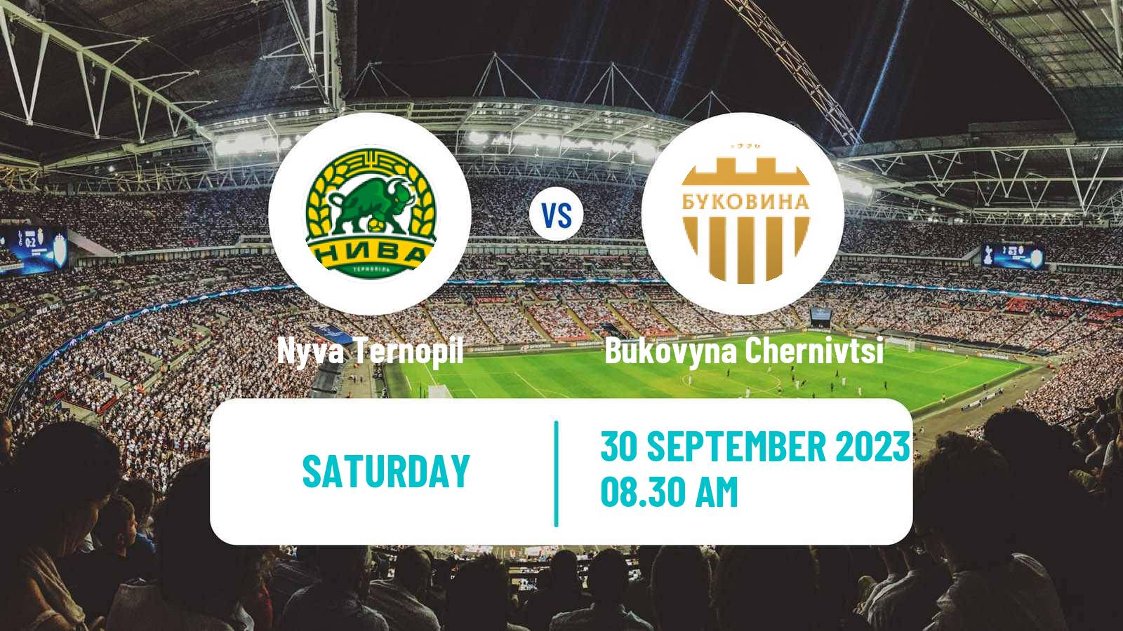 Soccer Ukrainian Persha Liga Nyva Ternopil - Bukovyna Chernivtsi