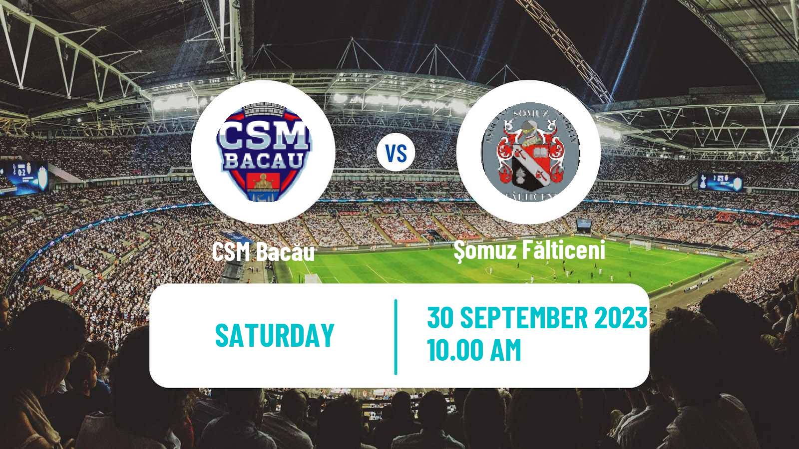 Soccer Romanian Liga 3 - Seria 1 CSM Bacău - Şomuz Fălticeni