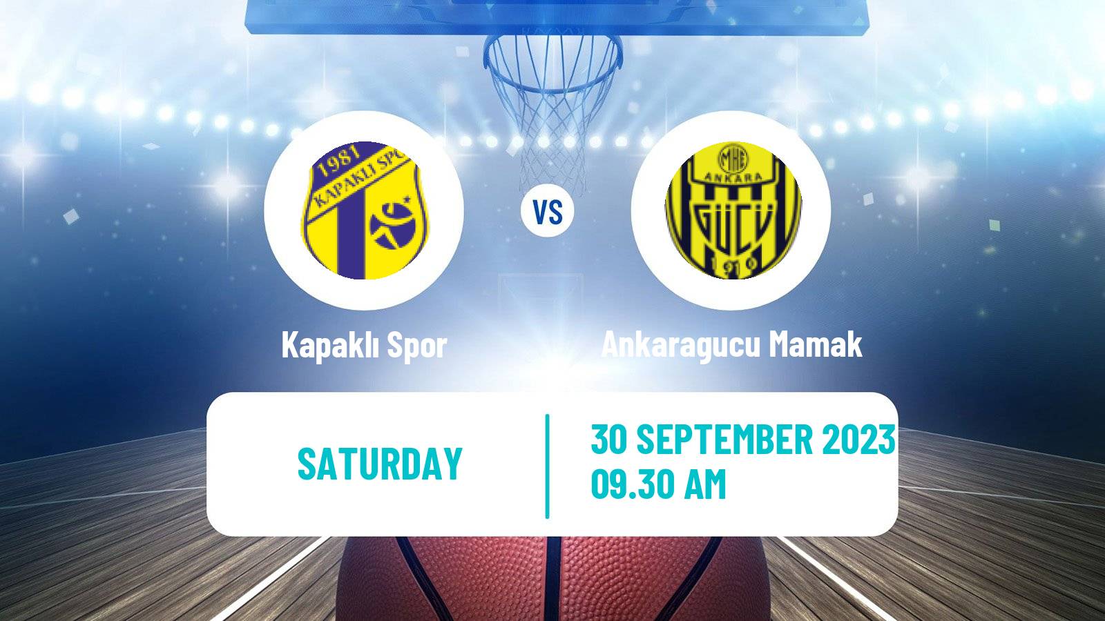 Basketball Turkish TBL Kapaklı Spor - Ankaragucu Mamak