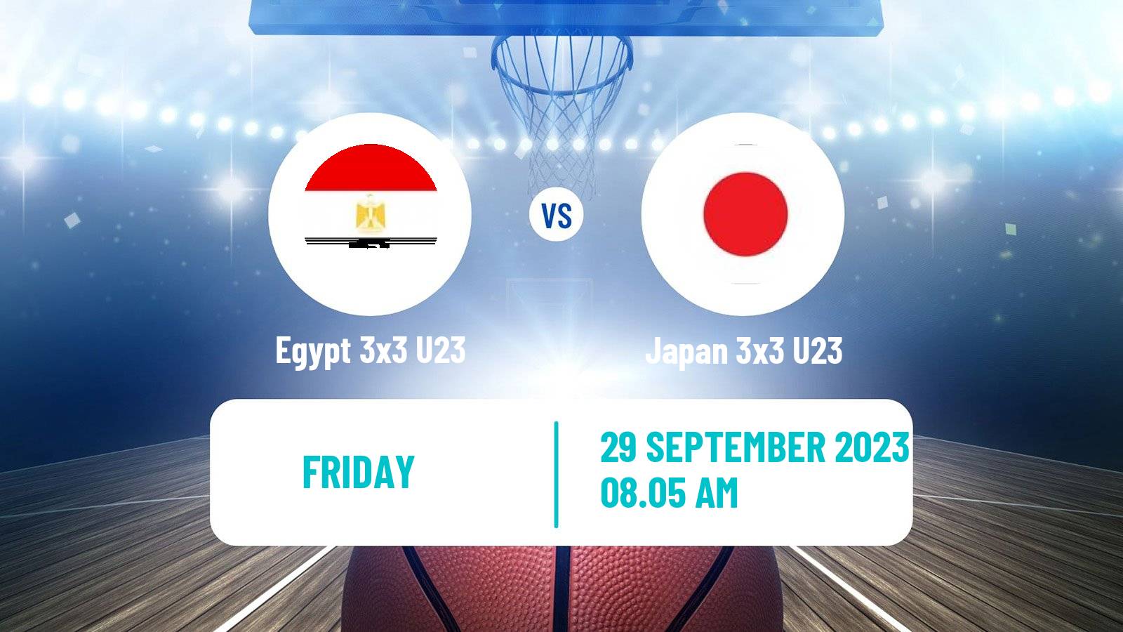 Basketball World Cup Basketball 3x3 U23 Egypt 3x3 U23 - Japan 3x3 U23