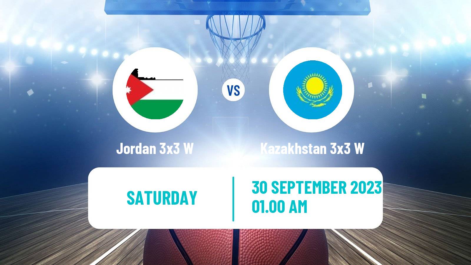 Basketball Asian Games Basketball 3x3 Women Jordan 3x3 W - Kazakhstan 3x3 W