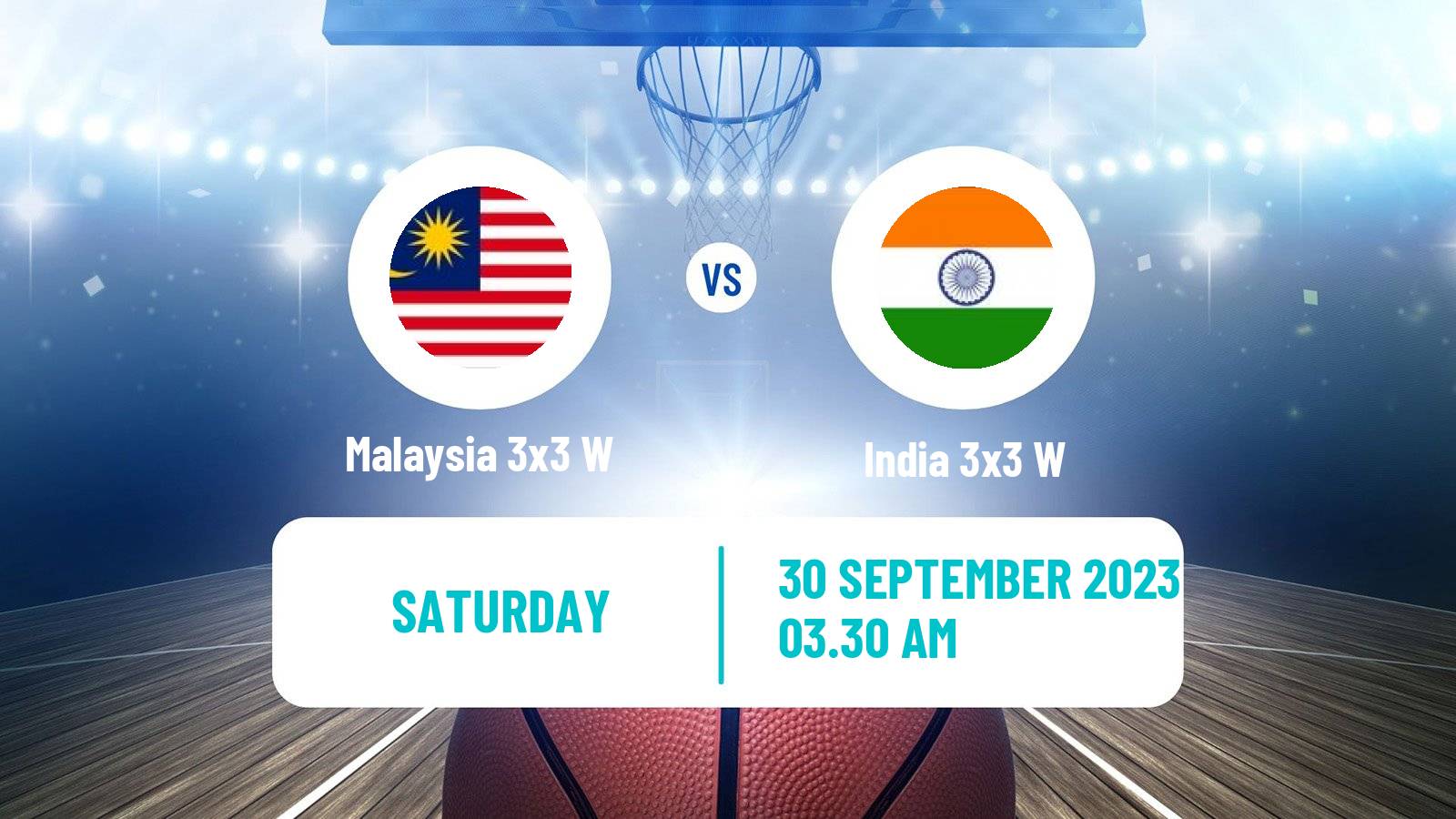 Basketball Asian Games Basketball 3x3 Women Malaysia 3x3 W - India 3x3 W