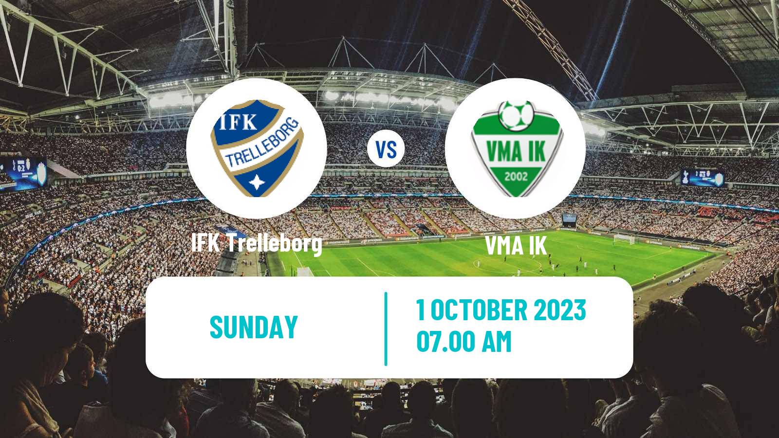 Soccer Swedish Division 2 - Södra Götaland IFK Trelleborg - VMA