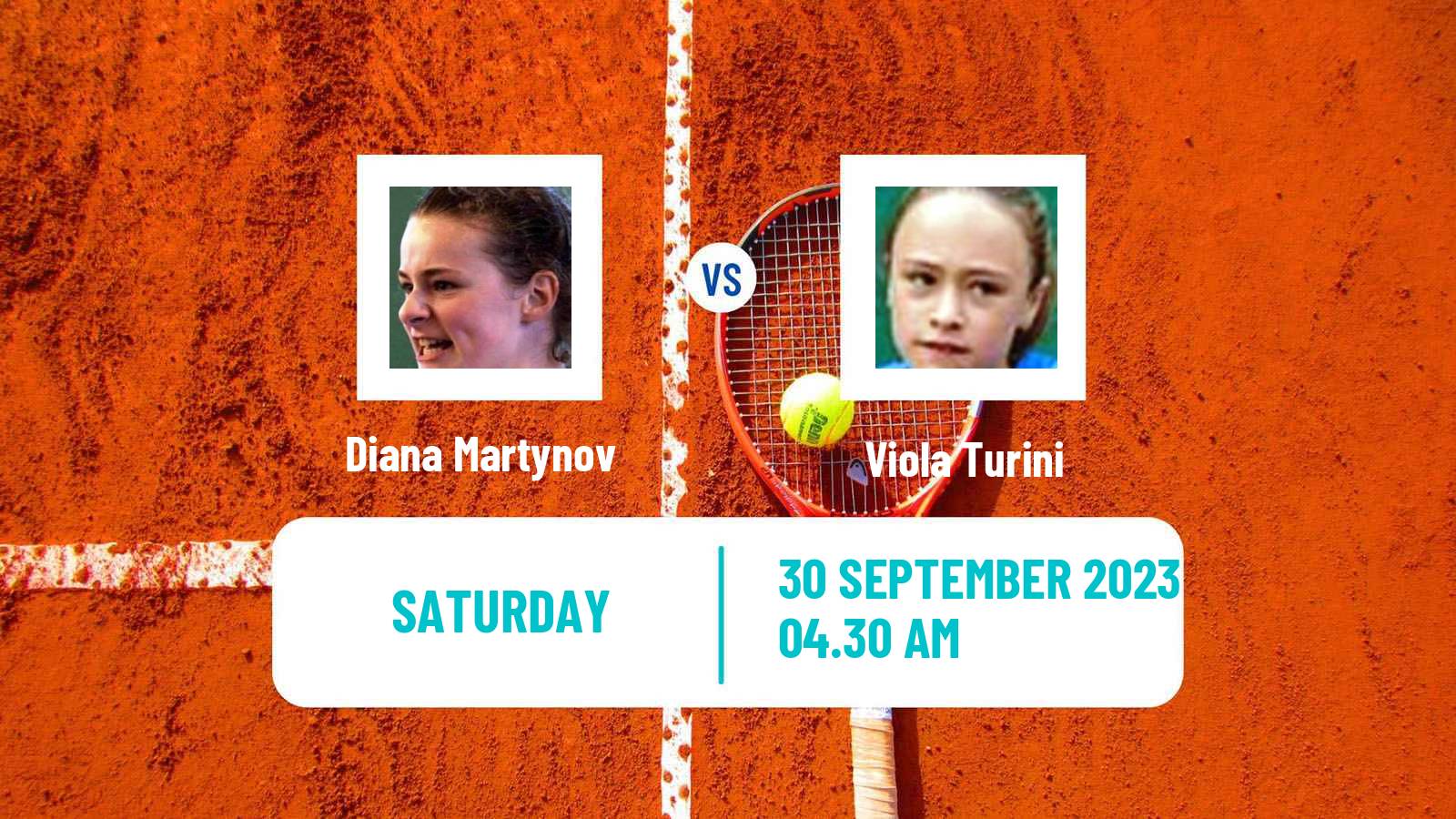 Tennis ITF W15 Monastir 34 Women Diana Martynov - Viola Turini