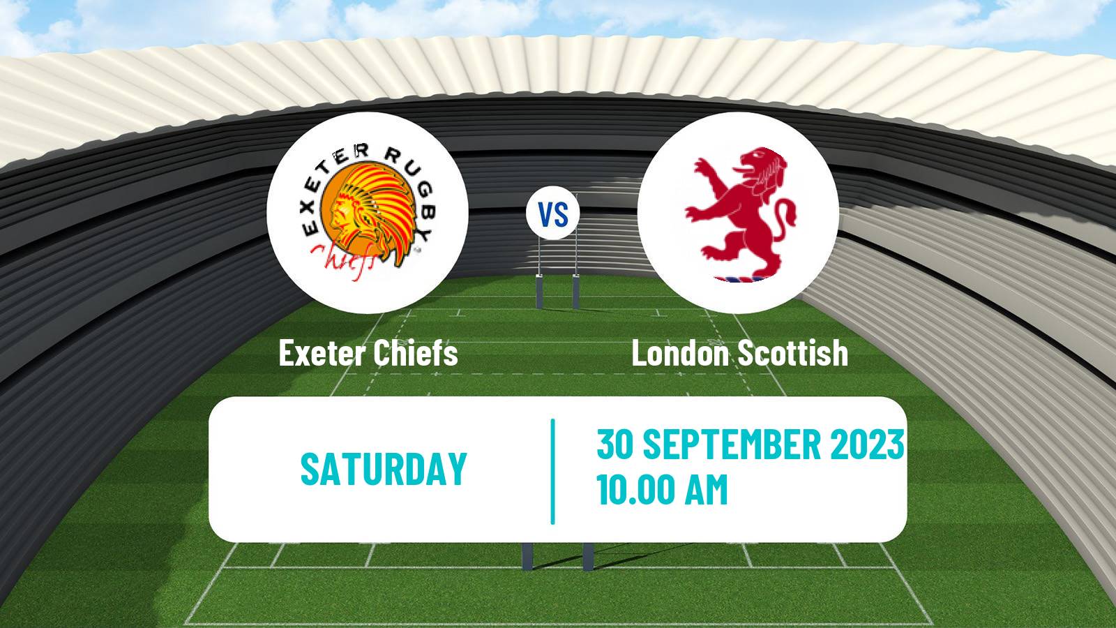 Rugby union English Premiership Rugby Cup Exeter Chiefs - London Scottish