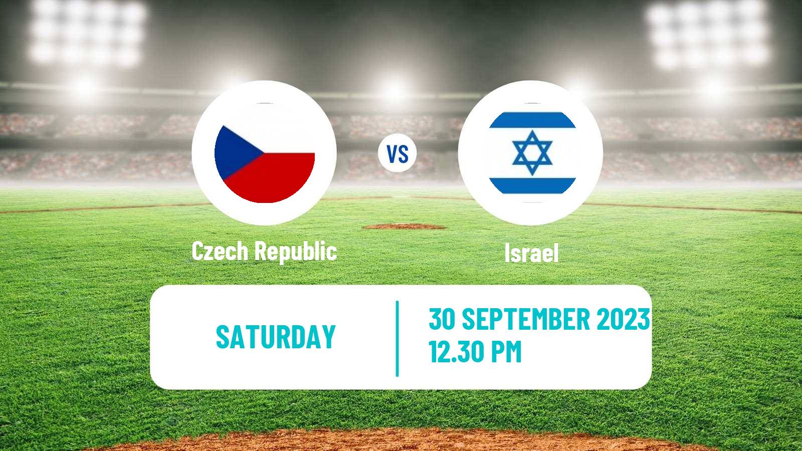 Baseball European Championship Baseball Czech Republic - Israel