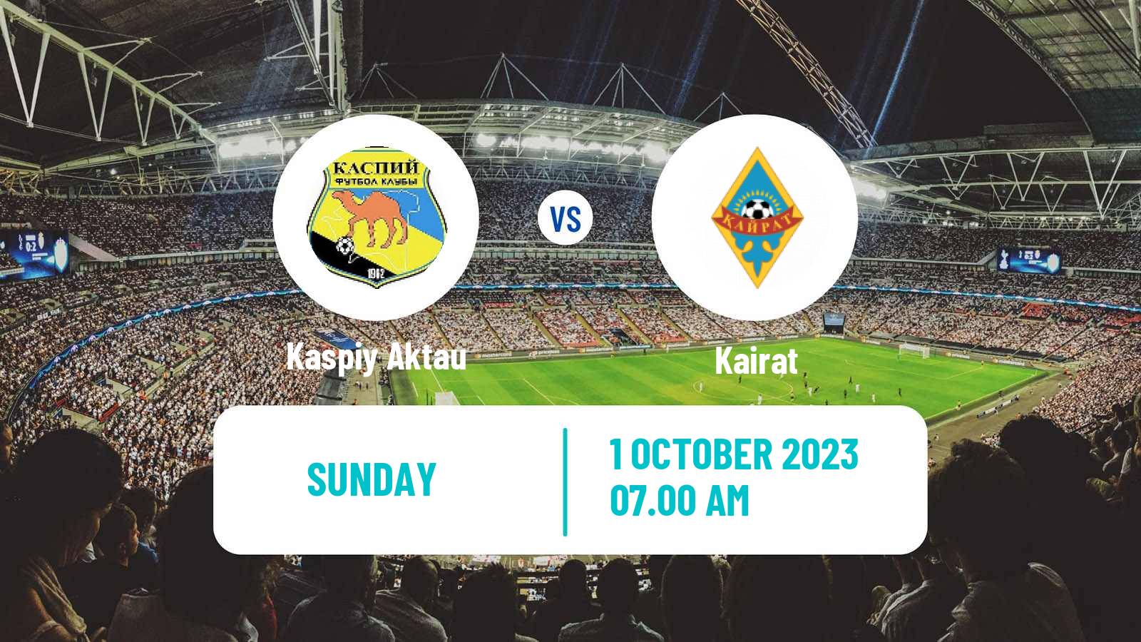 Soccer Kazakh Premier League Kaspiy Aktau - Kairat